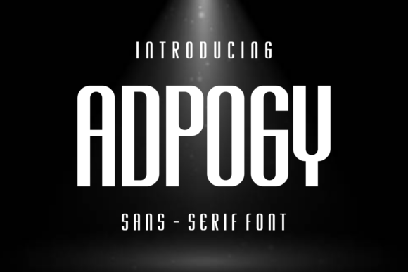Adpogy: A Modern Sans Serif Typeface for Digital Design