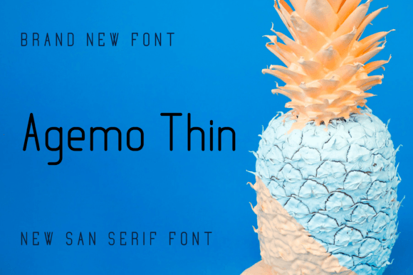 Agemo Thin: A Refined Typeface for Modern Editorial Design