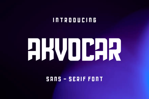 Akvocar: The Neat Sans Serif Font for Modern Makers