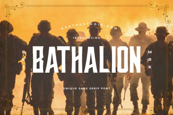Bathalion Font Review: A Bold Sans Serif for Campaigns