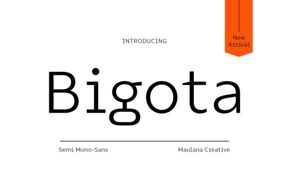 Bigota Font: A Semi-Mono Typeface for Modern Branding