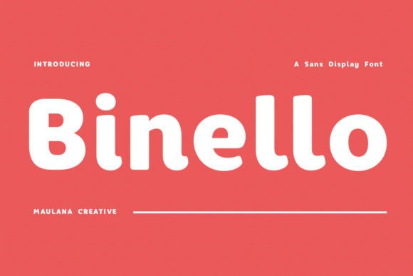 Binello: A Modern Sans Serif Typeface for Web Design