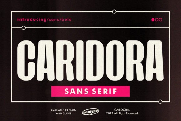 Caridora: The Cool Condensed Typeface for Modern Makers