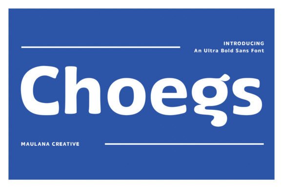Choegs: A Sleek Sans Serif Font for Modern Web Design