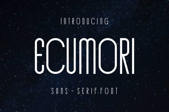 Ecumori: A Minimalist Sans Serif Font for Modern Editorial Design