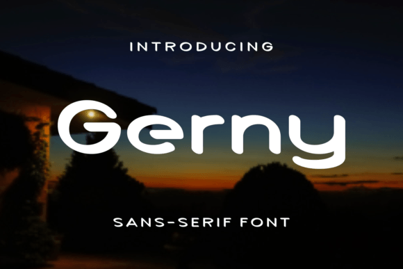 Gerny: A Friendly Sans Serif Font for Crafters