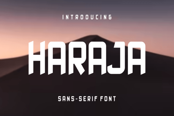 Haraja: A Unique Sans Serif Typeface for Modern Web Design