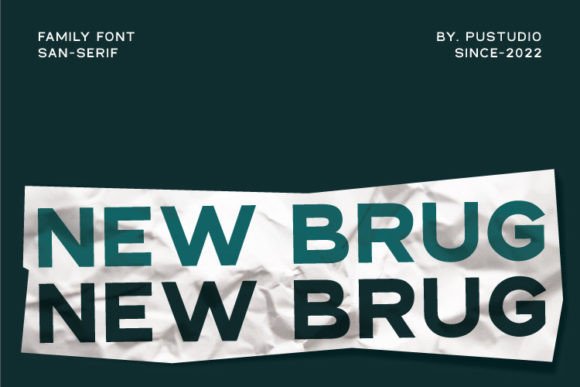 New Brug: A Bold Sans Serif Font for Modern Editorial Design