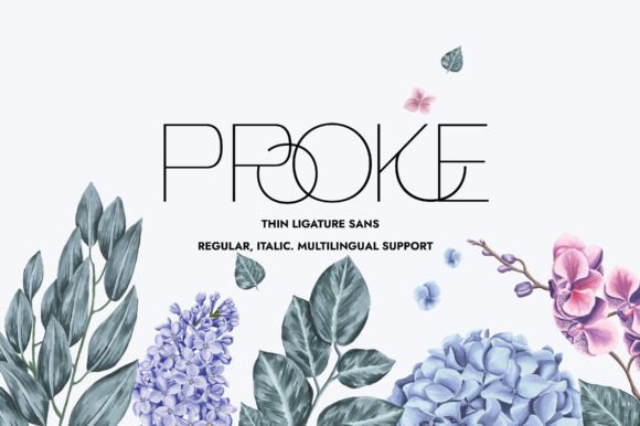 Proke: A Minimalist Sans Serif Typeface for Editorial Design