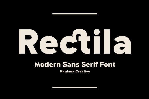 Rectila: The Semi-Geometric Typeface for Bold Marketing