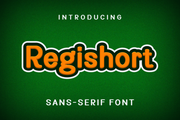 Regishort: A Modern Sans Serif Typeface for Editorial Design