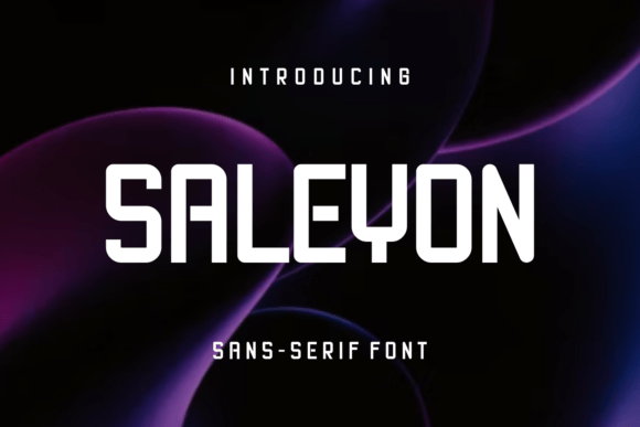 Saleyon: A Modern Sans Serif Font for Web Design