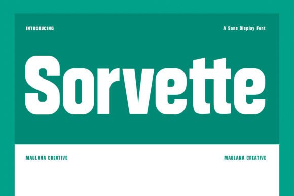 Sorvette: A Bold Condensed Typeface for Modern Branding