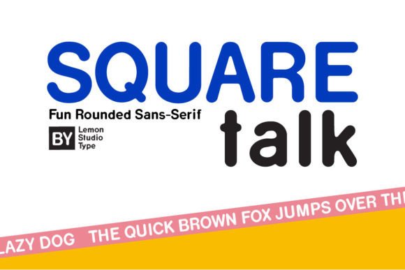 Square Talk: A Rounded Sans Serif for Modern Editorial Design