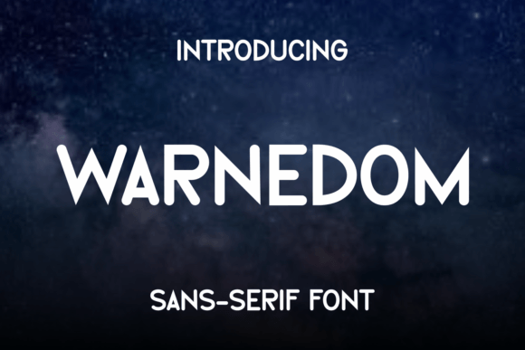 Warnedom: A Modern Sans Serif Typeface for Editorial Design